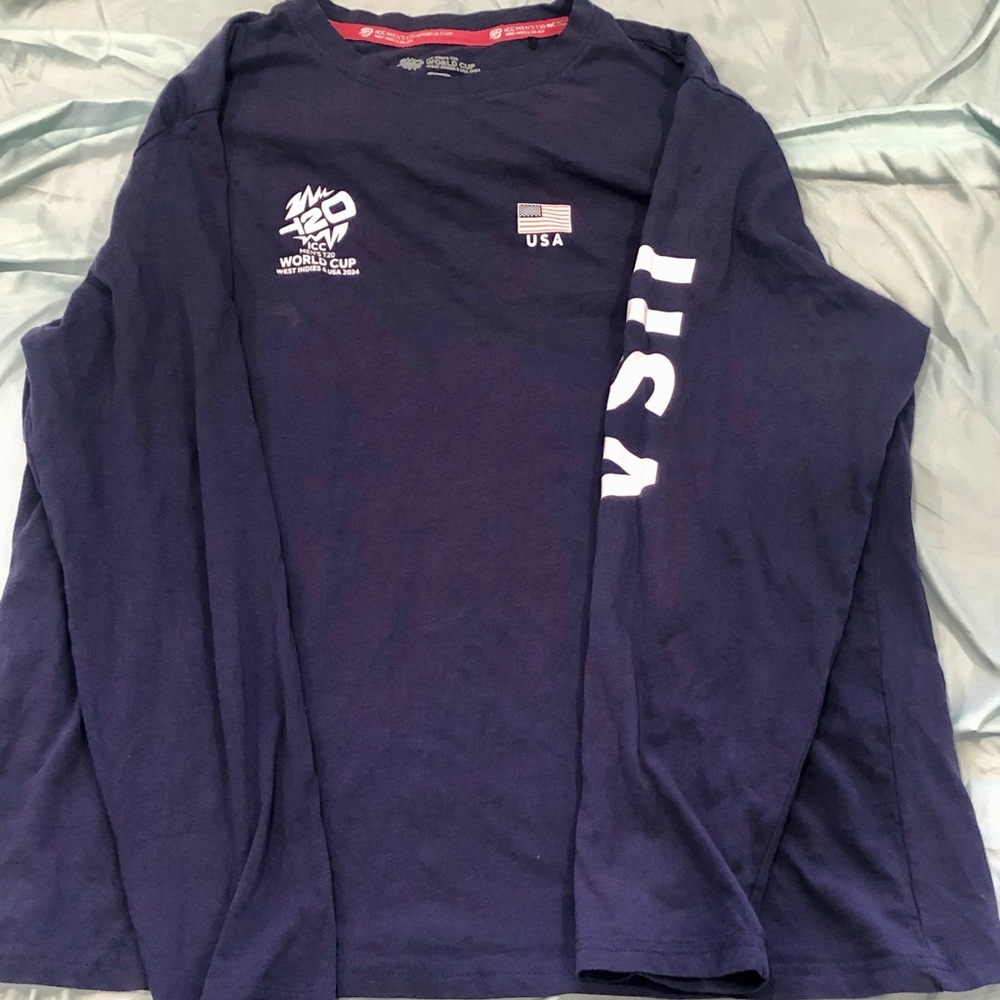 2024 ICC Men’s T20 Cricket World Cup Official USA Long sleeved Tshirt